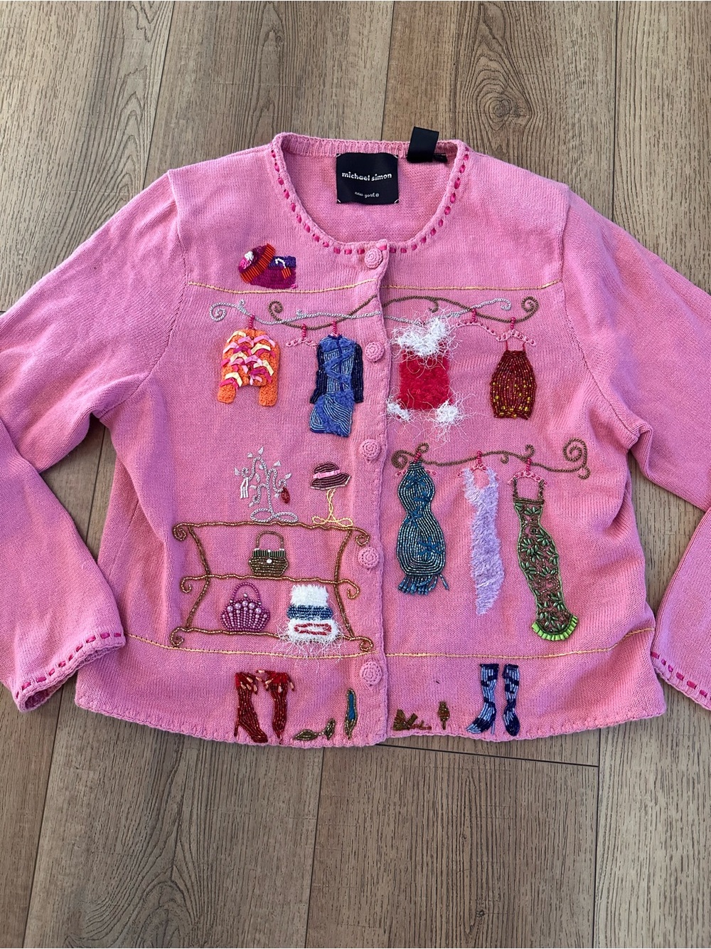 Michael Simon Pink Fashion Sweater
